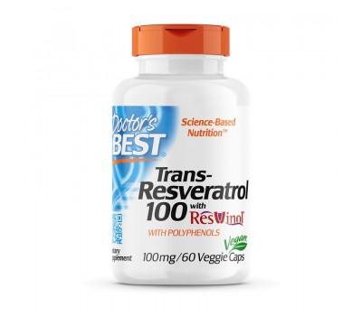 Trans-Resveratrol 100 mg with Polyphenols (60 veg caps)