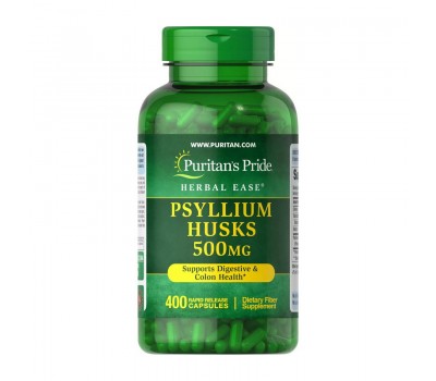 Psyllium Husks 500 mg (400 caps)