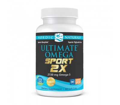 Ultimate Omega Sport 2X 2150 mg Omega-3 (60 softgels)