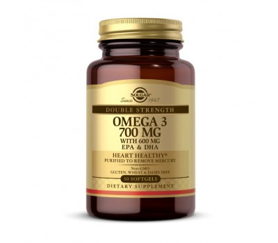 Omega 3 700 mg with 600 mg EPA & DHA (30 softgels)