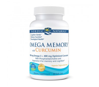 Omega Memory with Curcumin 1000 mg Omega-3 (60 softgels)